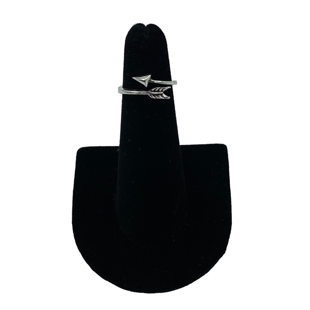 Silver Mini Arrow Bohemian Boho Wrap Around Ring